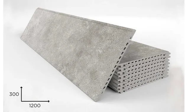 Керамогранитная плита FAVEKER GA16 для НФС, Urban Gris, 1200*300*18 мм