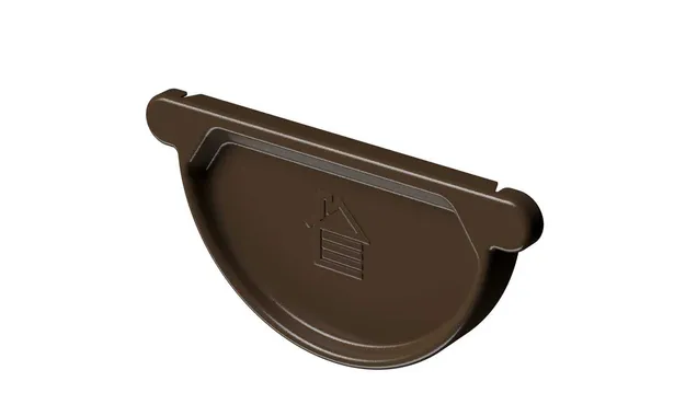 Заглушка желоба STAL PREMIUM, каштан