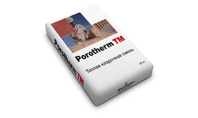 Теплый кладочный раствор Porotherm TM 20 кг