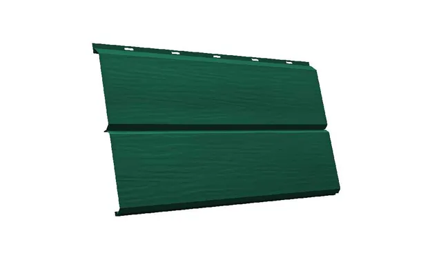 Металлический сайдинг Grand Line ЭкоБрус 0.45 мм 3D Drap RAL 6005 зеленый мох