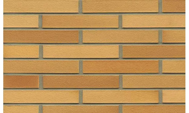 Кирпич клинкерный Muhr 01 EG Niederlausitzer Gelb Edelglanz гладкий, 240х90х40 мм