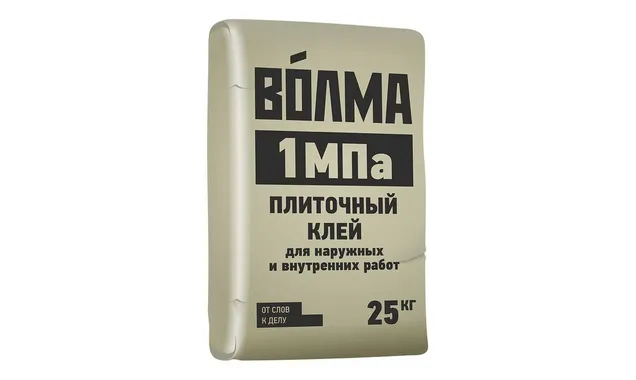 Плиточный клей ВОЛМА плиточный клей 1 МПа+ 25 кг