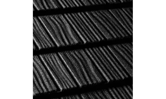 Композитная черепица Gerard Shake, 1250x371мм, dark silver