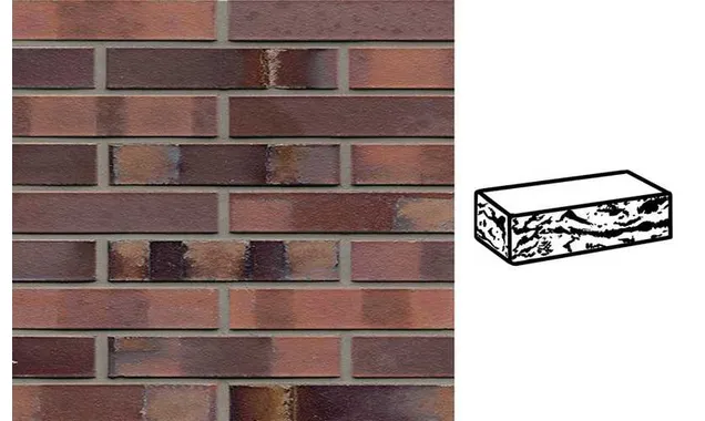 Кирпич клинкерный Muhr 04S Rotbraun-bunt Spezial готик, 290х90х52 мм