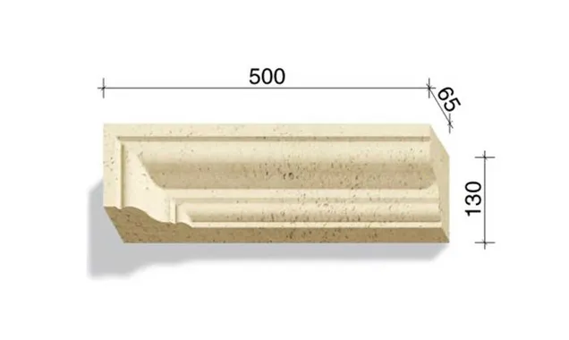 Угловой элемент для наличников и карнизов White Hills Тиволи 721-21, 500*65*130
