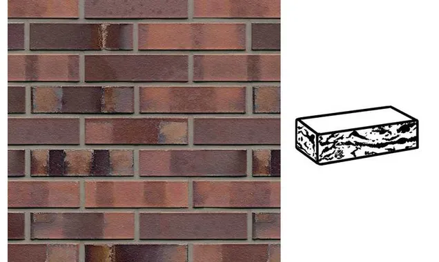 Кирпич клинкерный Muhr 04S Rotbraun-bunt Spezial готик, 290х90х71 мм