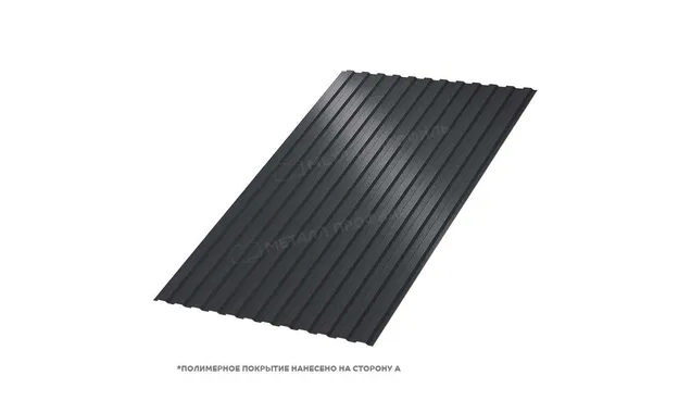 Профлист Металл Профиль МП10 0.5 VALORI Darkgrey, Темно-серый A