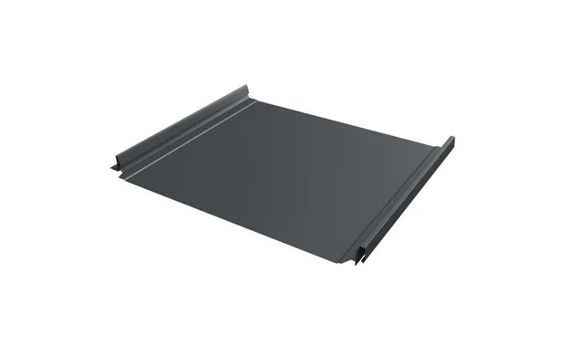 Фальцевая кровля Кликфальц Pro Grand Line 0,7 Полиэстер RAL 7024 Мокрый Асфальт