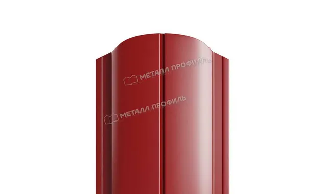 Штакетник Металл Профиль ELLIPSE-O 0,5 NormanMP RAL3011 Коричнево-красный