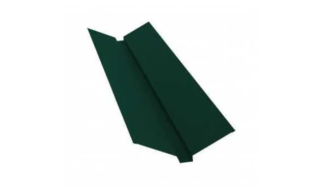 Планка ендовы верхней 115х30х115 0,45 Drap ST RAL 6005 зеленый мох