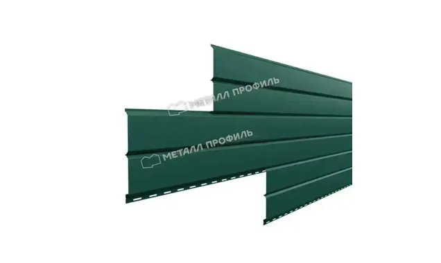 Металлический сайдинг Lбрус Металл-Профиль PURMAN RAL 6005 Зеленый мох 15х240