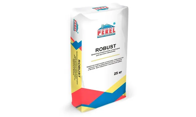 Цементно-известковая штукатурка PEREL Robust 0515, 25 кг