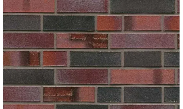 Кирпич клинкерный Muhr 29 S Schwarzblau-bunt Spezial гладкий, 240х115х71 мм