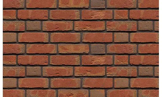 Кирпич облицовочный Muhr Nr 62, Edwardian Multi Red, 215х102х65 мм