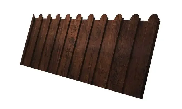 Профлист фигурный Grand Line C8A 0.45 Print Elite Cherry wood