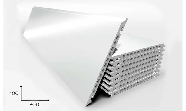 Керамогранитная плита FAVEKER GA16 для НФС, Blanco Brillo, 800*400*18 мм
