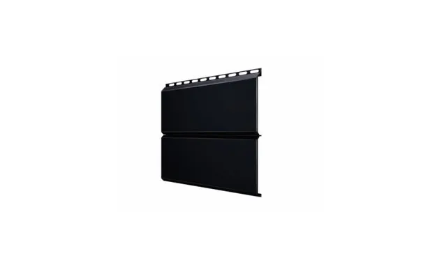 Софит ЭкоБрус без перфорации 0,345 Grand Line 0,5 Velur RAL 9005 черный