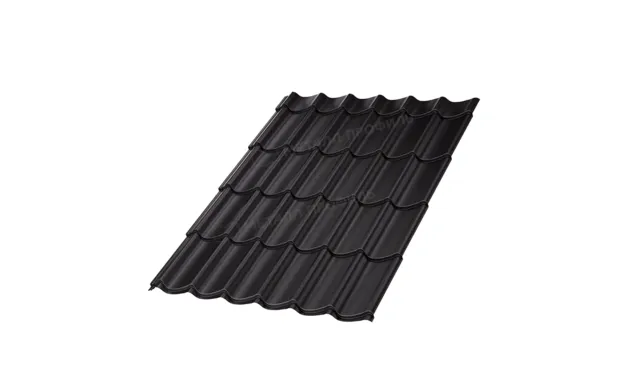 Металлочерепица Металл-Профиль Ламонтерра XL 0,5 VALORI DarkGrey/Темно-серый