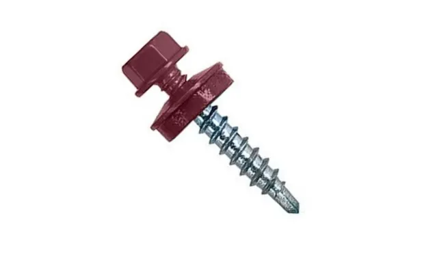 Саморез кровельный Daxmer 4,8х29 RAL 4009 (250) сверло №1
