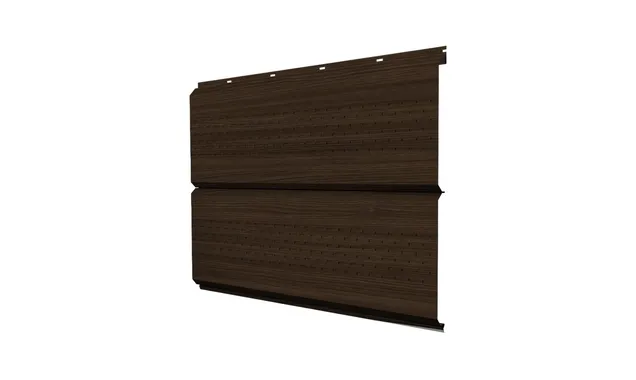 Софит ЭкоБрус new c перфорацией 0,45 Print Elite Coffee Wood