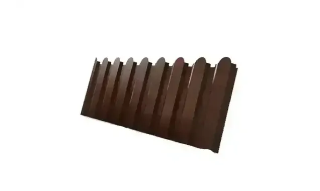 Профлист фигурный Grand Line C20В 0.45 Print Elite с пленкой Choco wood