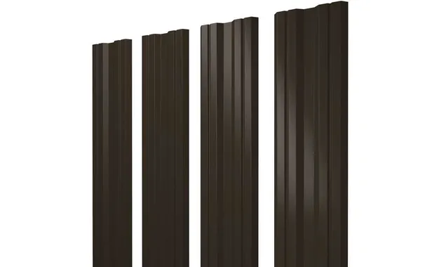 Штакетник Twin Grand Line 0,5 Satin Matt RR 32 Темно-Коричневый
