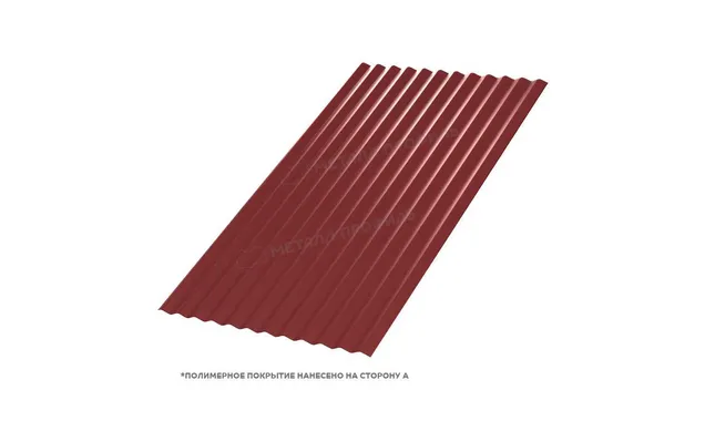 Профлист Металл Профиль МП18 0.45 VikingMP® RAL 3011 Коричнево-красный B
