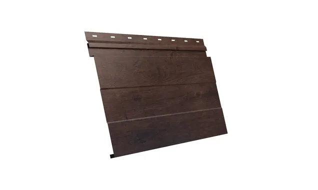 Металлический сайдинг Grand Line Фасадная панель 0.45 мм Print Elite Antique Wood