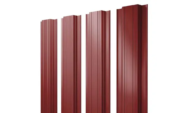 Штакетник Прямоугольный Grand Line 0,5 Satin RAL3011 Коричнево-Красный