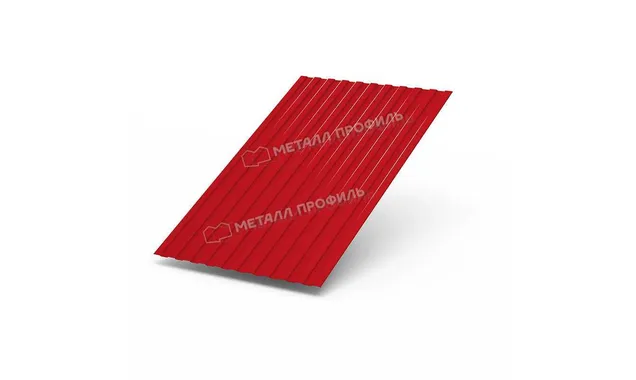 Профлист Металл Профиль C8 0.5 NormanMP RAL 3020 Красный насыщенный