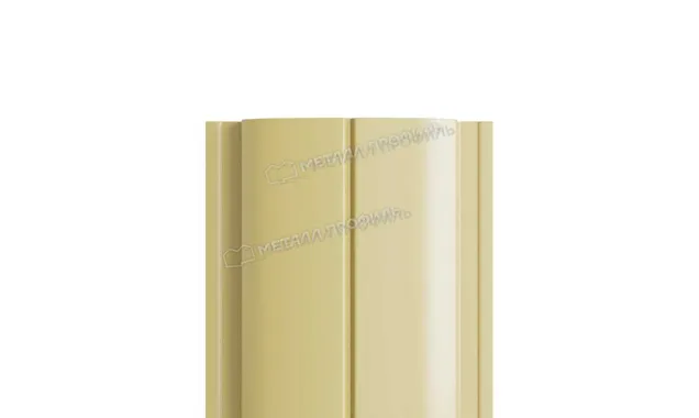 Штакетник Металл Профиль ELLIPSE-T 0,4 Полиэстер RAL1014 Слоновая кость