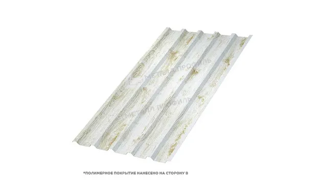 Профлист Металл Профиль С8 0.5 ECOSTEEL® матовый Беленый дуб B