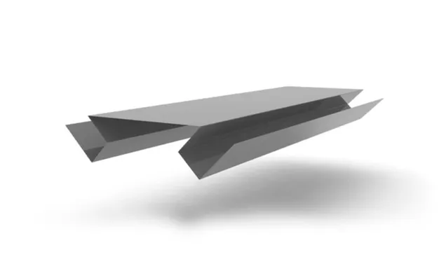 Планка угла внутреннего сложного БХ new 0,45 PE с пленкой RAL 7004 сигнальный серый (2м)