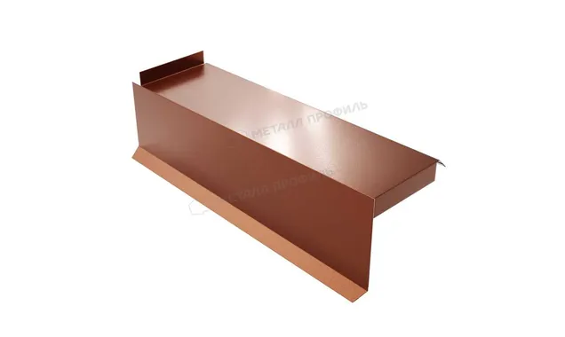 Планка сегментная торцевая левая 400 мм (PURMAN-20-Argillite-0.5)