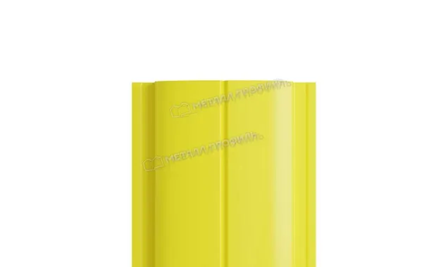Штакетник Металл Профиль ELLIPSE-T 0,45 Полиэстер RAL1018 Желтый цинк