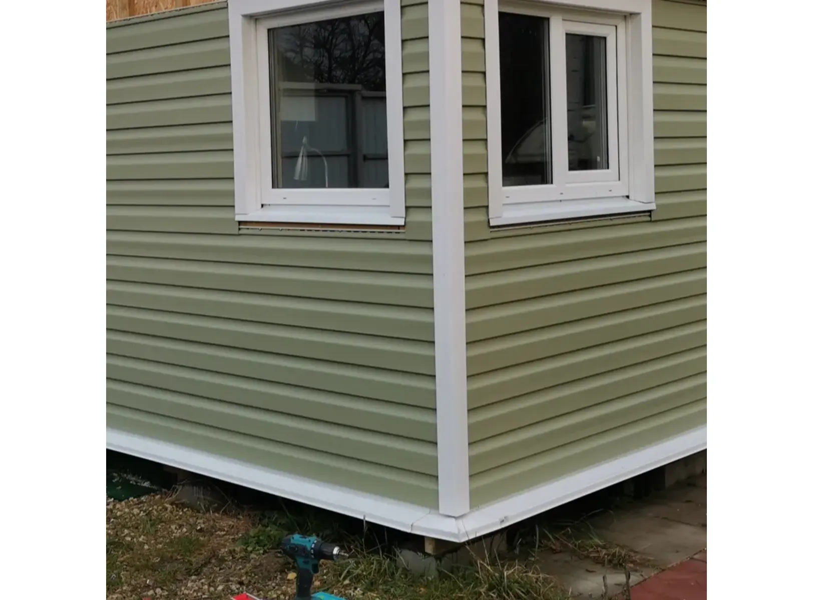 Виниловый сайдинг Docke Корабельный брус D4.5D PREMIUM Киви 3600×232