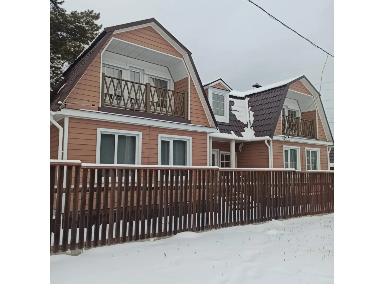 Виниловый сайдинг Docke Брус D6S PREMIUM Манго 3600×300