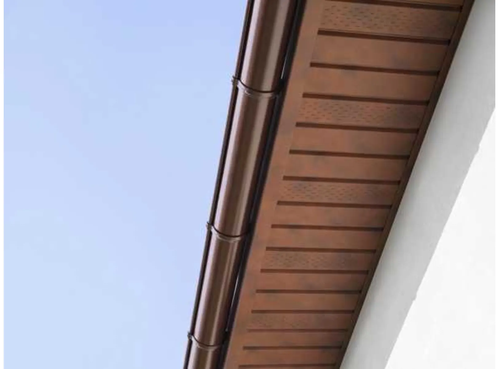 Софит металлический центральная перфорация 0,5 Atlas с пленкой RAL 7024 мокрый асфальт