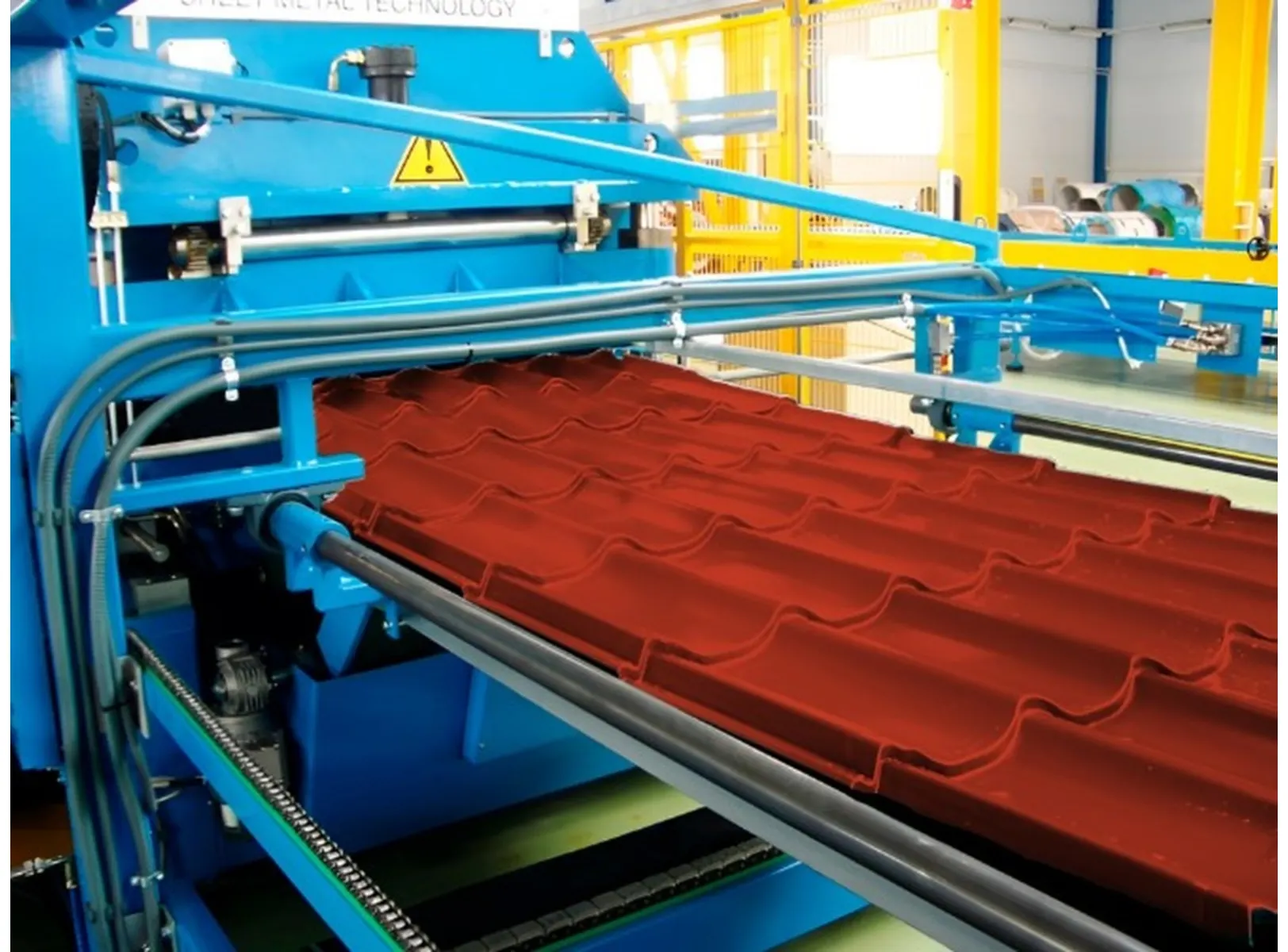 Металлочерепица Grand Line Kamea 0,5 PurLite Мatt RAL 8004 Терракота