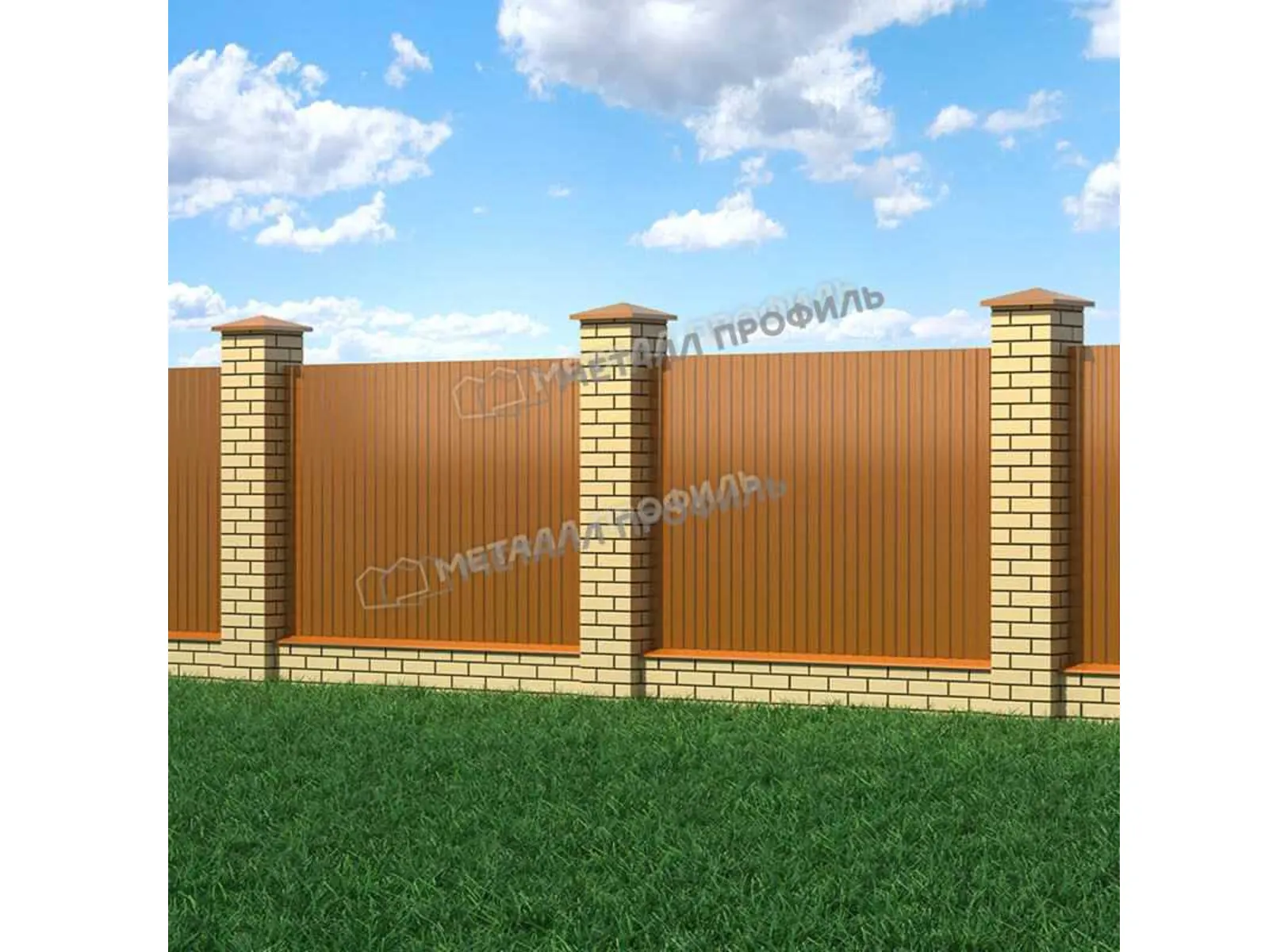 Профлист Металл Профиль МП10 0.5 AGNETA® двусторонний Copper/Copper, Медный/Медный A