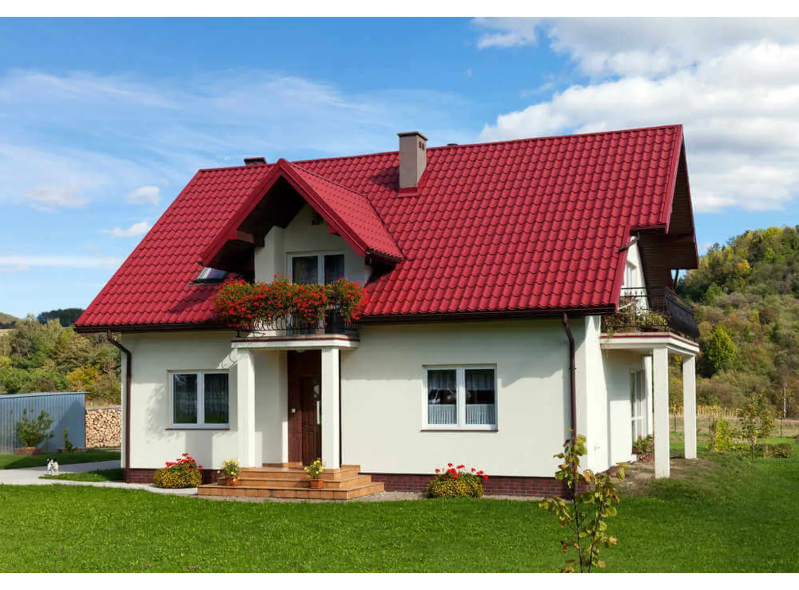 Металлочерепица Металл-Профиль Ламонтерра XL 0,45 Полиэстер RAL 3009 Красная окись