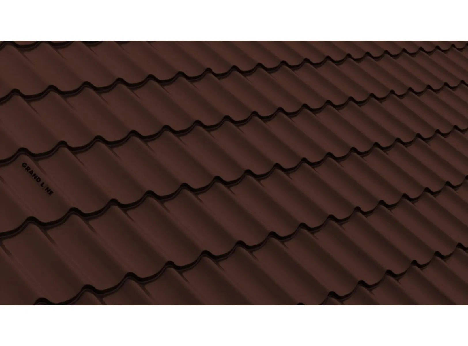 Металлочерепица Grand Line Classic 0,4 Полиэстер RAL 8017 Шоколад