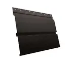 Металлический сайдинг Grand Line Квадро брус 0.45 мм Print Elite с пленкой Coffee Wood