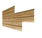 Металлический сайдинг Lбрус-XL Металл-Профиль ECOSTEEL Золотой дуб 14х335