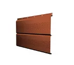 Софит ЭкоБрус с перфорацией 0,345 Grand Line 0,5 Velur RAL 8004 терракота