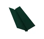 Планка ендовы верхней 115х30х115 0,5 Velur RAL 6005 зеленый мох