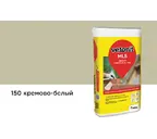 Цветной кладочный раствор weber.vetonit МЛ 5, кремово-белый, №150 зимний, 25 кг