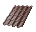 Металлочерепица Металл-Профиль Монтерроса-M 0,5 VikingMP® E RAL 8017 Коричневый шоколад