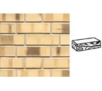 Кирпич клинкерный Muhr 35 KS Creme nuanciert Kohle Spezial готик, 240х55х71 мм