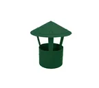 Дымник на трубу круглый d125 0,5 Atlas с пленкой RAL 6005 зеленый мох